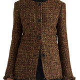 Proenza Schouler Aurelia Jacket in Tweed - Vermillion