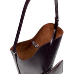 Proenza Schouler Brant Bucket Bag in Smooth Calf - Vermillion