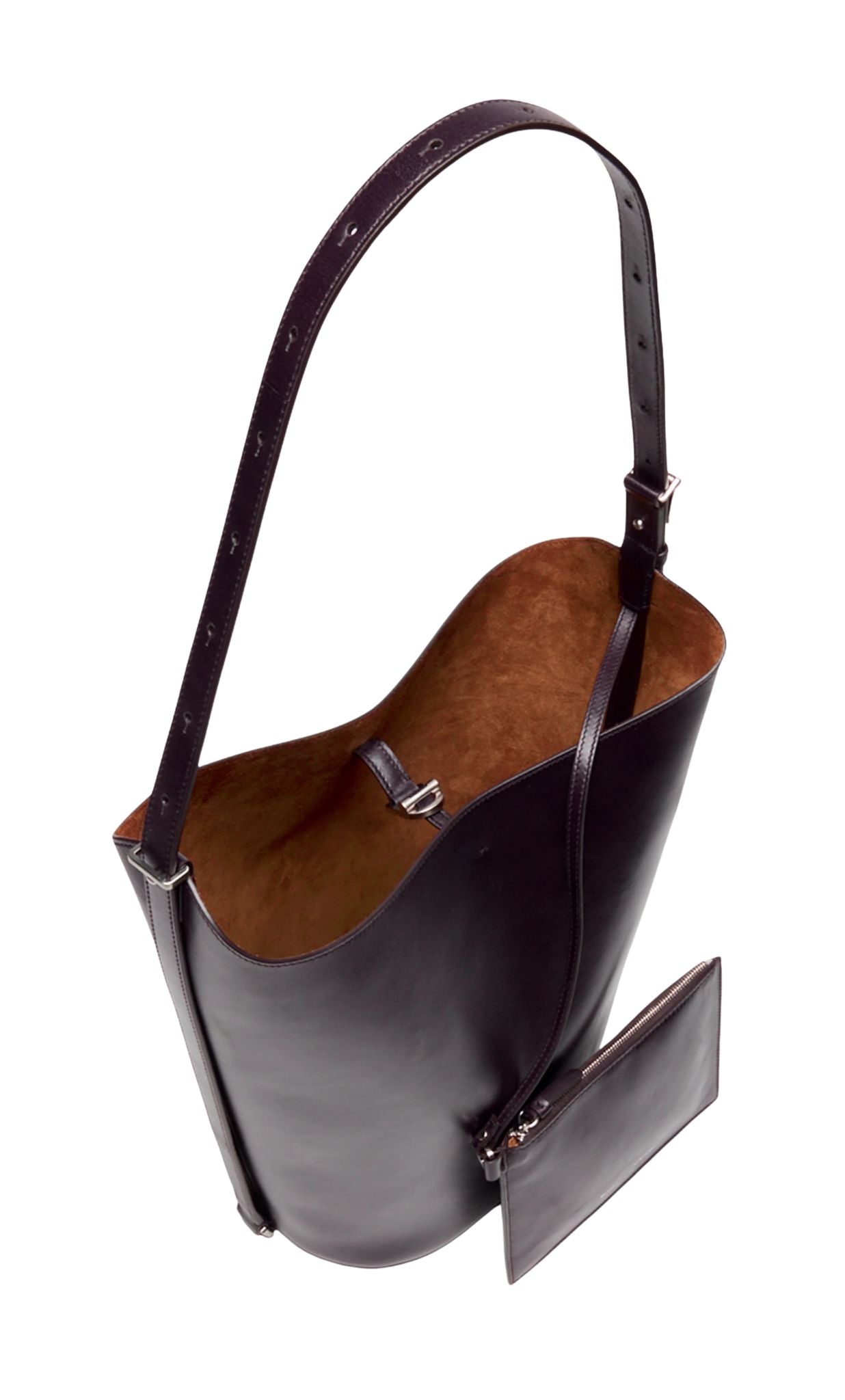 Proenza Schouler Brant Bucket Bag in Smooth Calf - Vermillion