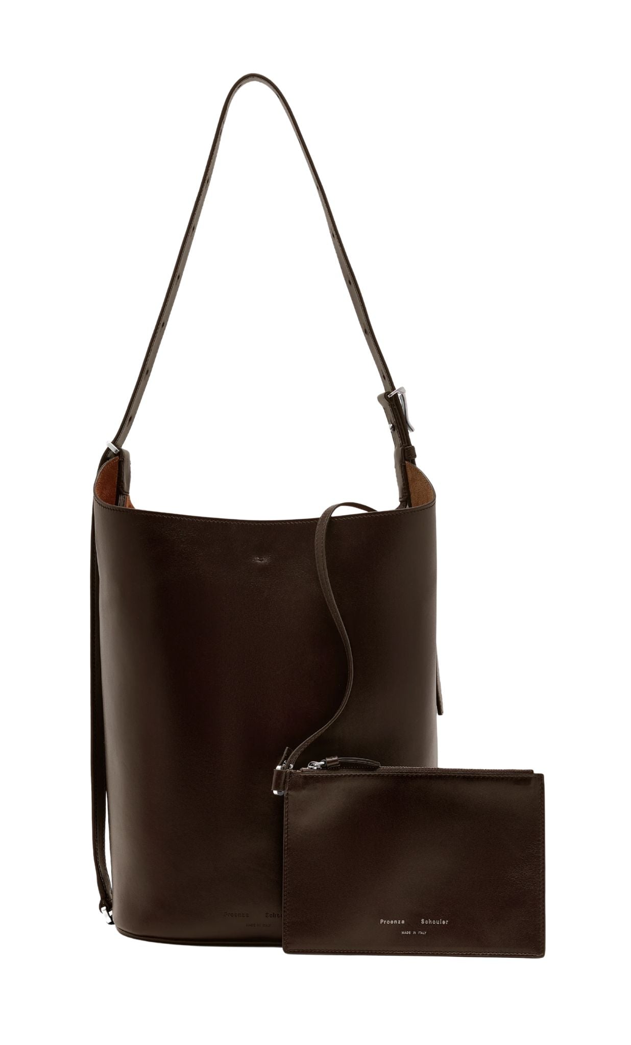 Proenza Schouler Brant Bucket Bag in Smooth Calf - Vermillion