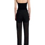 Proenza Schouler Eran Pant In Sheer Wool - Vermillion