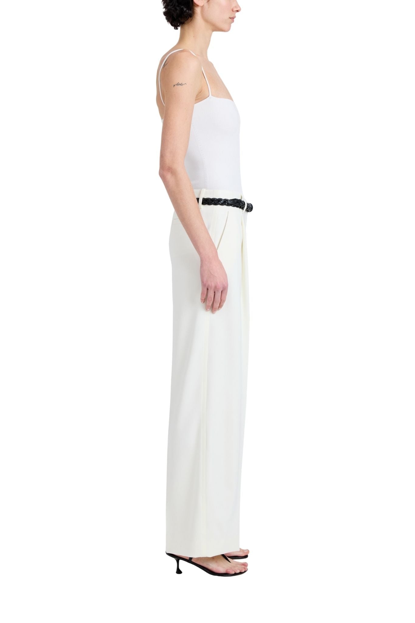 Proenza Schouler Halima Pant In Matte Double Crepe - Vermillion