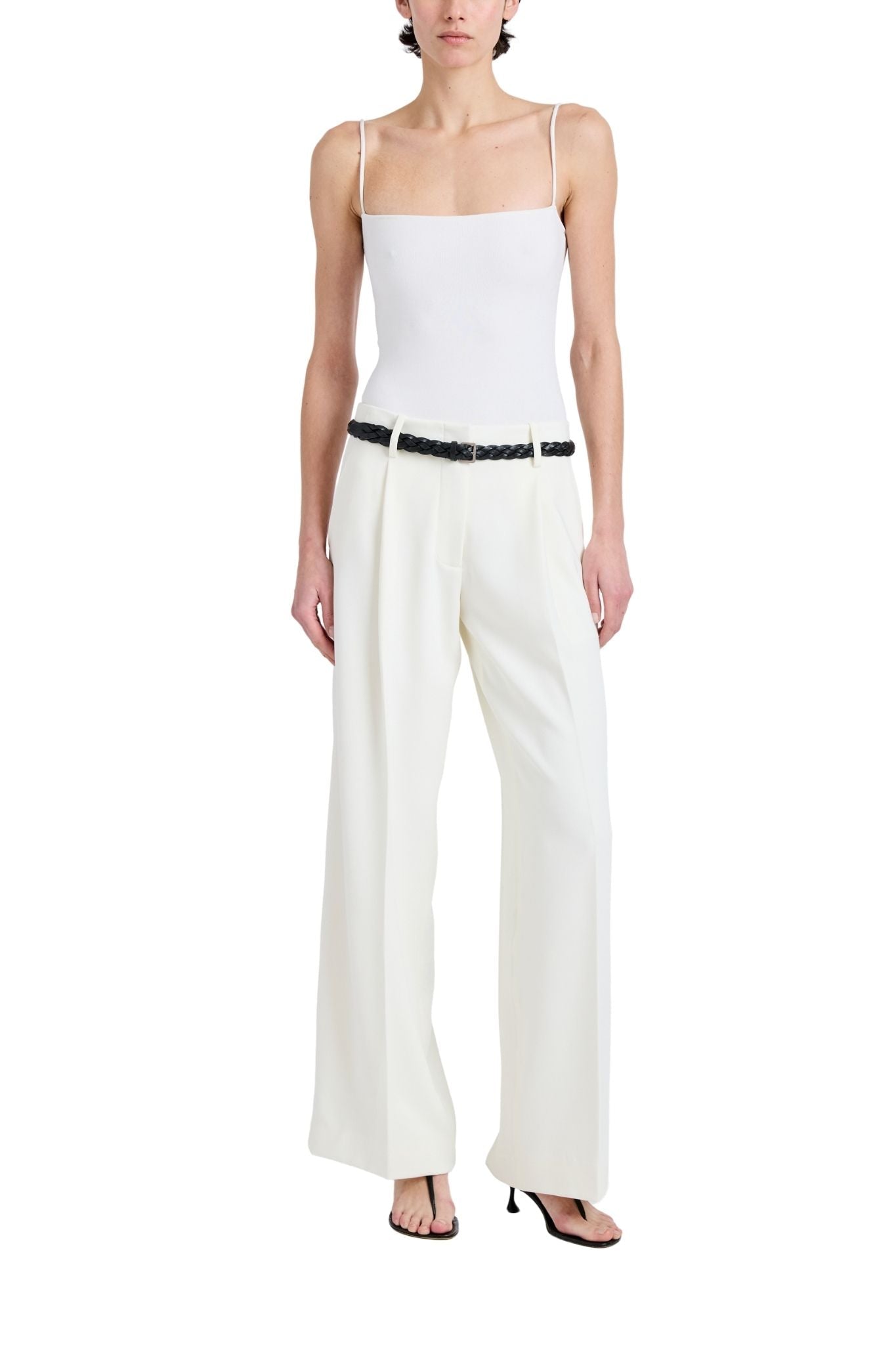 Proenza Schouler Halima Pant In Matte Double Crepe - Vermillion