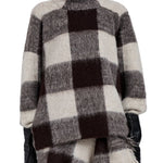Proenza Schouler Kai Top In Brushed Glenplaid Knit - Vermillion