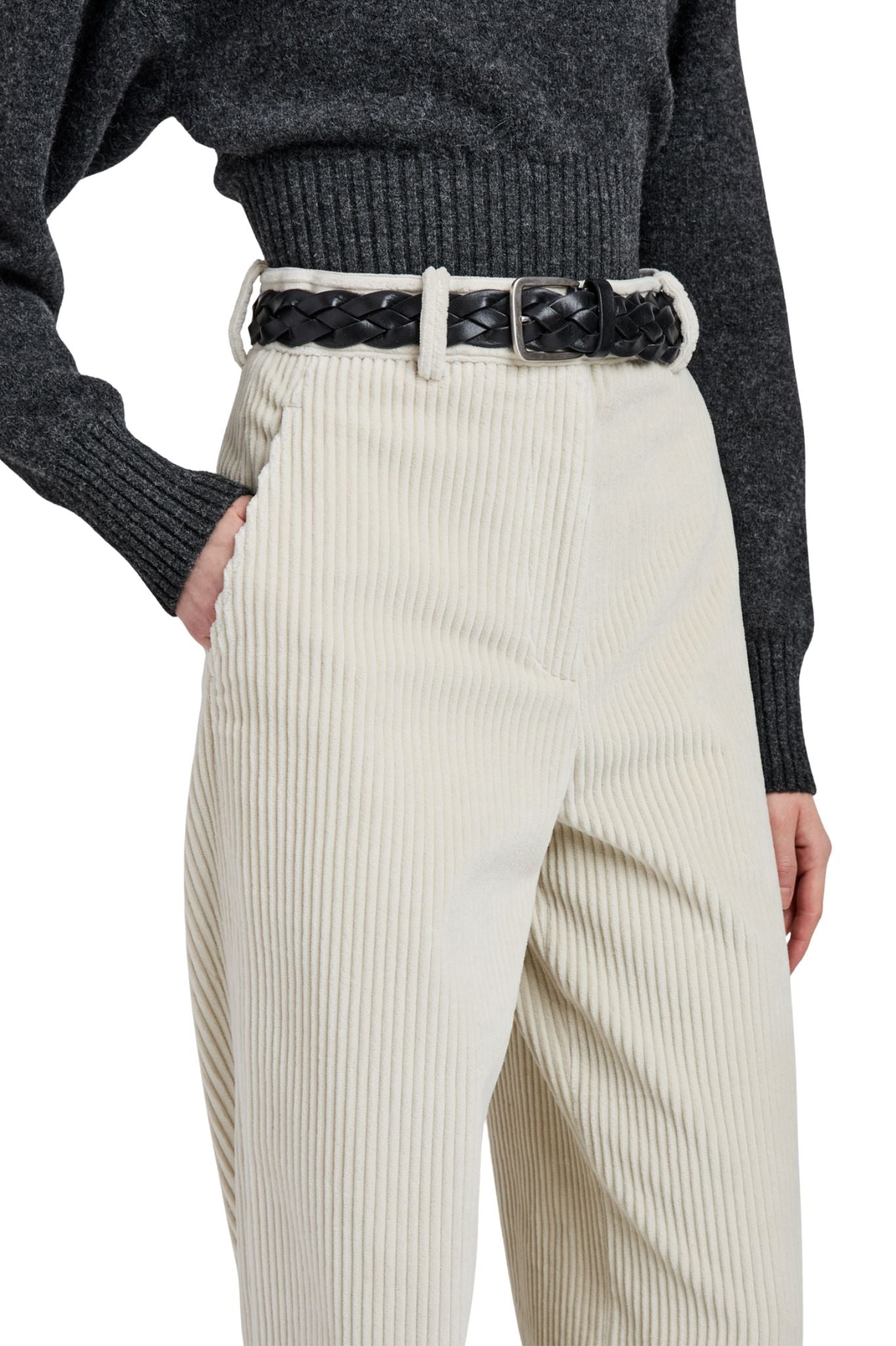 Proenza Schouler Lidie Pant in Corduroy - Vermillion