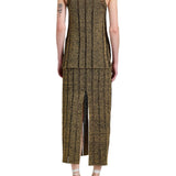 Proenza Schouler Maelle Top In Drop Needle Tweed - Vermillion