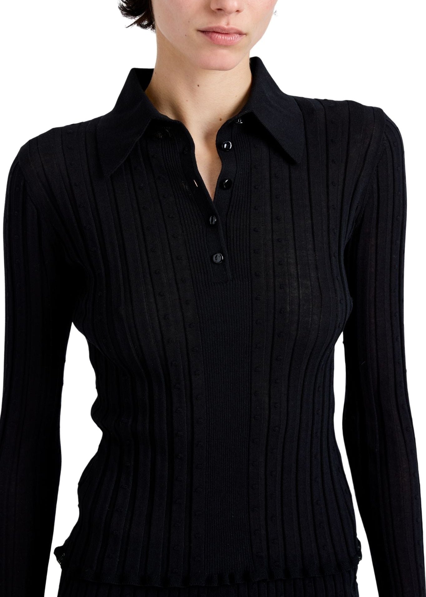Proenza Schouler Monet Top In Fine Bobble Knit - Vermillion