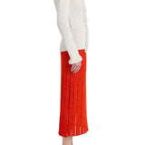 Proenza Schouler Nilo Top In Textured Jacquard - Vermillion