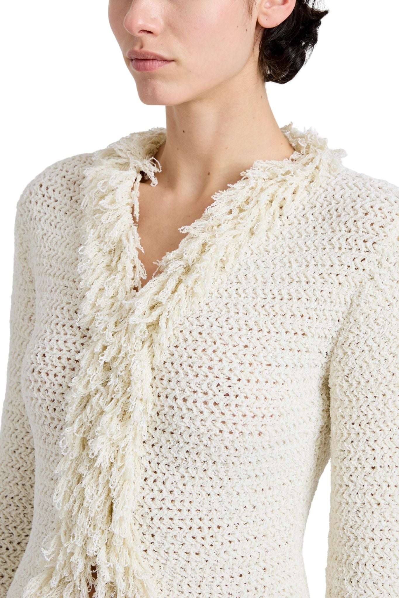 Proenza Schouler Nilo Top In Textured Jacquard - Vermillion