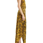Proenza Schouler Paulina Dress In Pleated Georgette - Vermillion