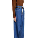 Proenza Schouler Randi Top In Boiled Wool - Vermillion