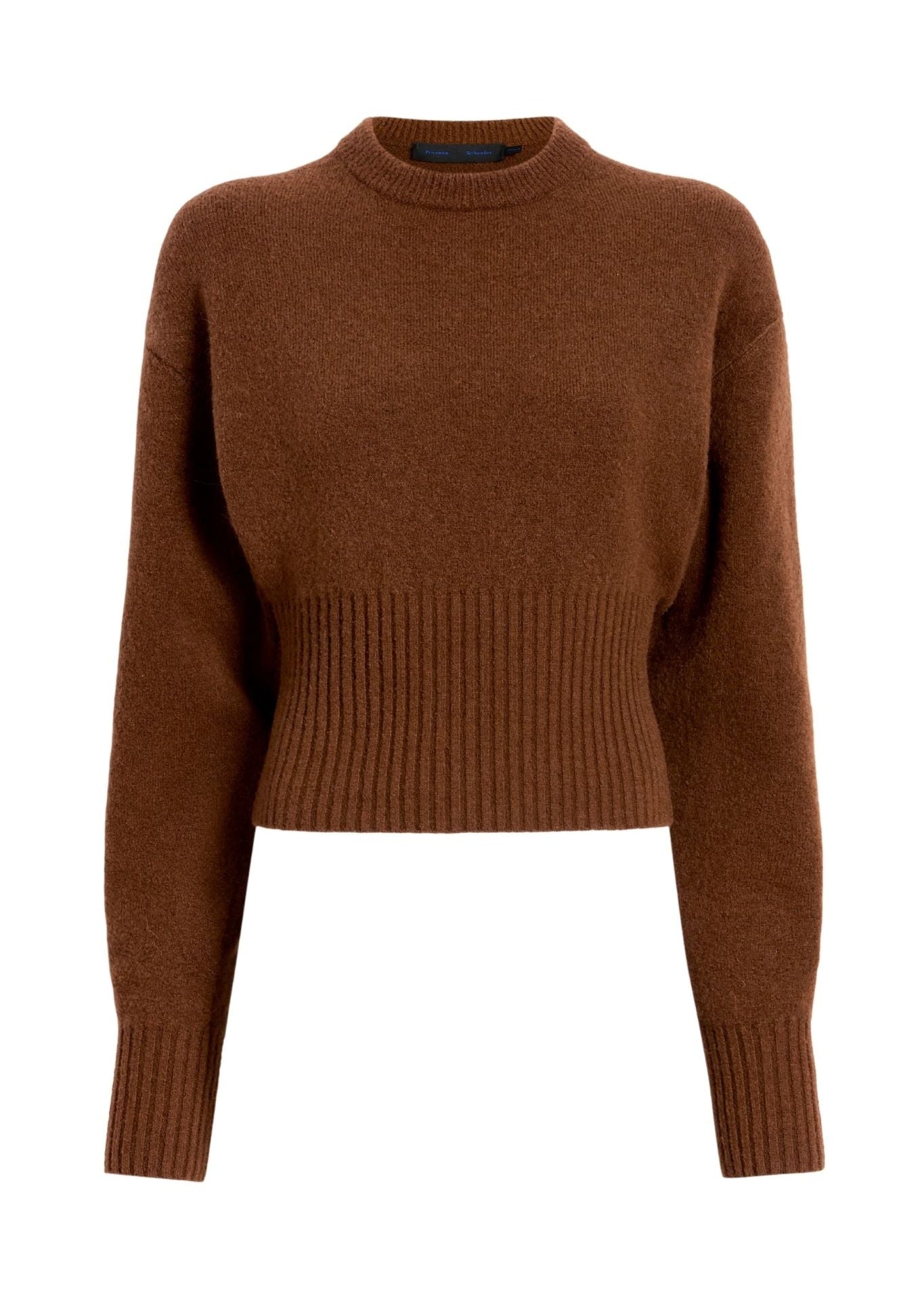 Proenza Schouler Randi Top In Boiled Wool - Vermillion