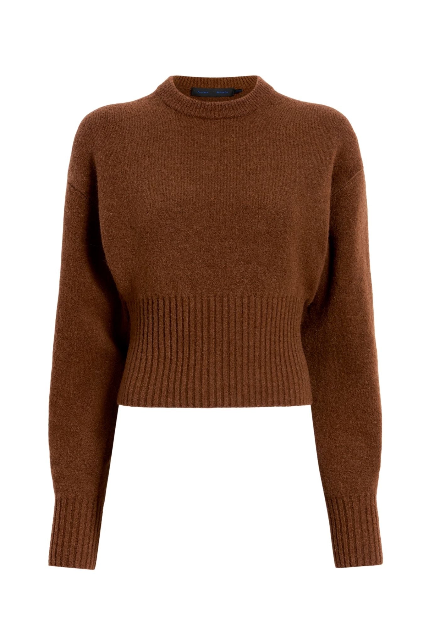 Proenza Schouler Randi Top In Boiled Wool - Vermillion