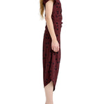 Proenza Schouler Ren Dress In Printed Dot Stretch Vicose - Vermillion