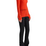 Proenza Schouler Rosario Top in Textured Merino Wool - Vermillion