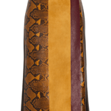 Proenza Schouler Sirine Skirt In Pieced Leather - Vermillion