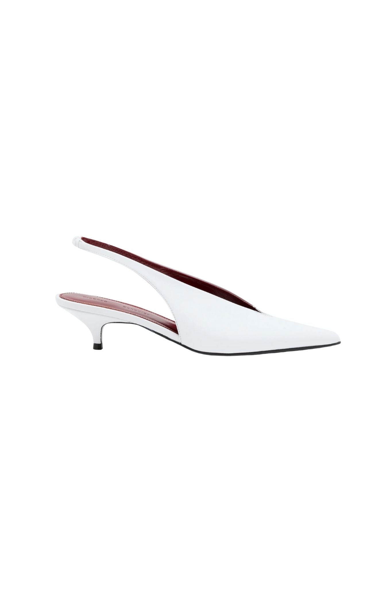 Proenza Schouler Slash Slingbacks Polished Calf - Vermillion