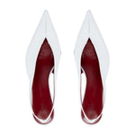 Proenza Schouler Slash Slingbacks Polished Calf - Vermillion