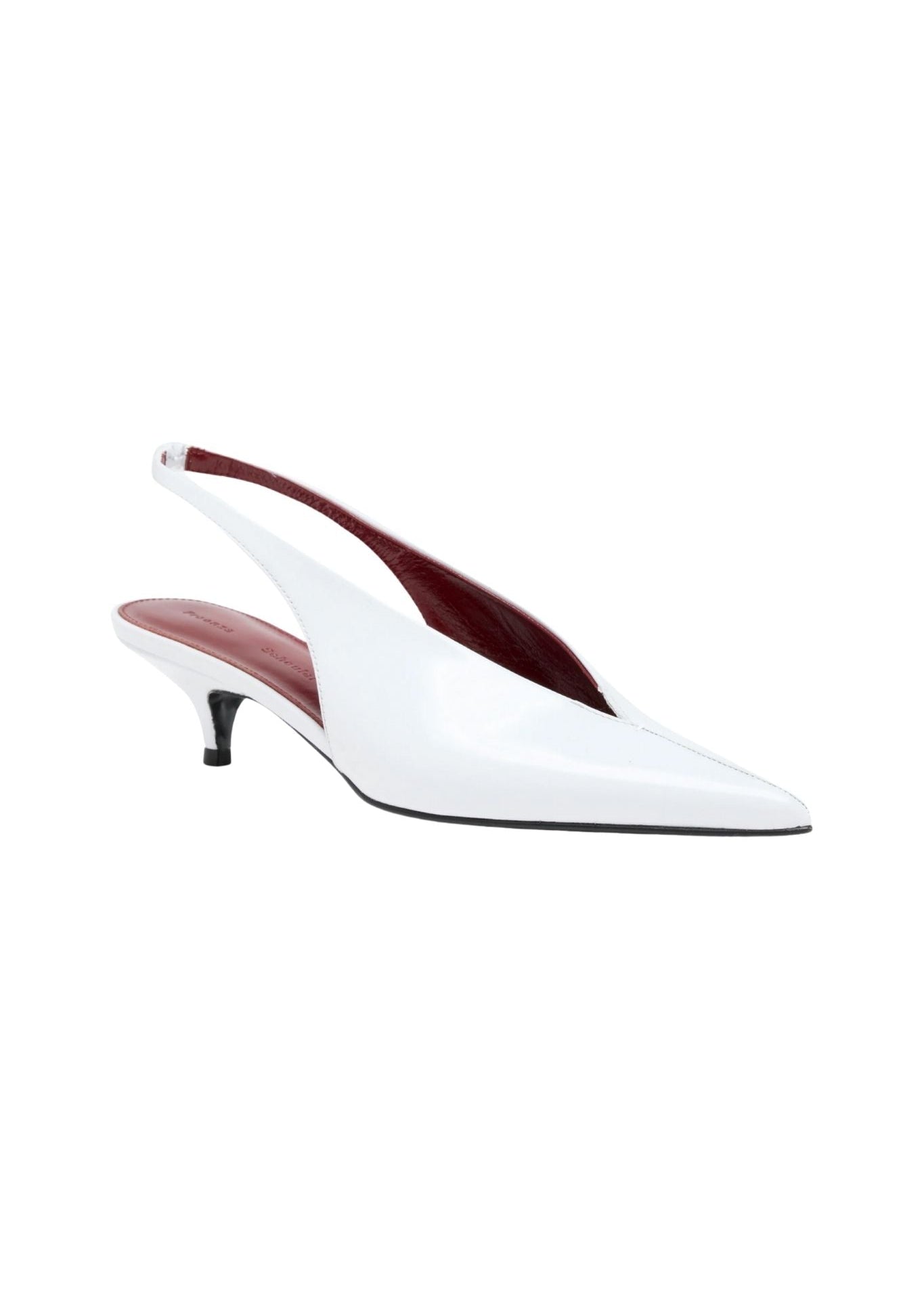 Proenza Schouler Slash Slingbacks Polished Calf - Vermillion