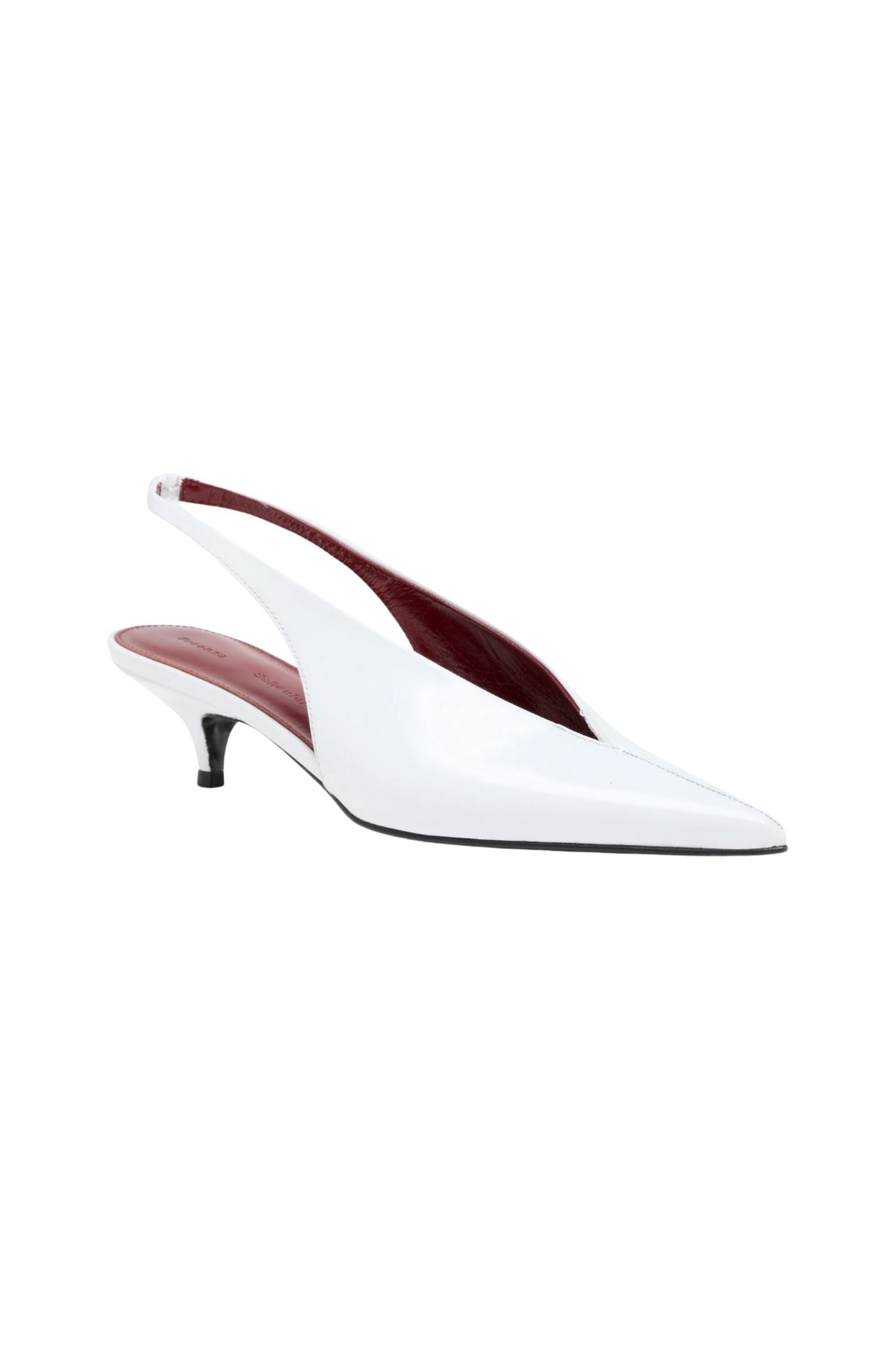 Proenza Schouler Slash Slingbacks Polished Calf - Vermillion