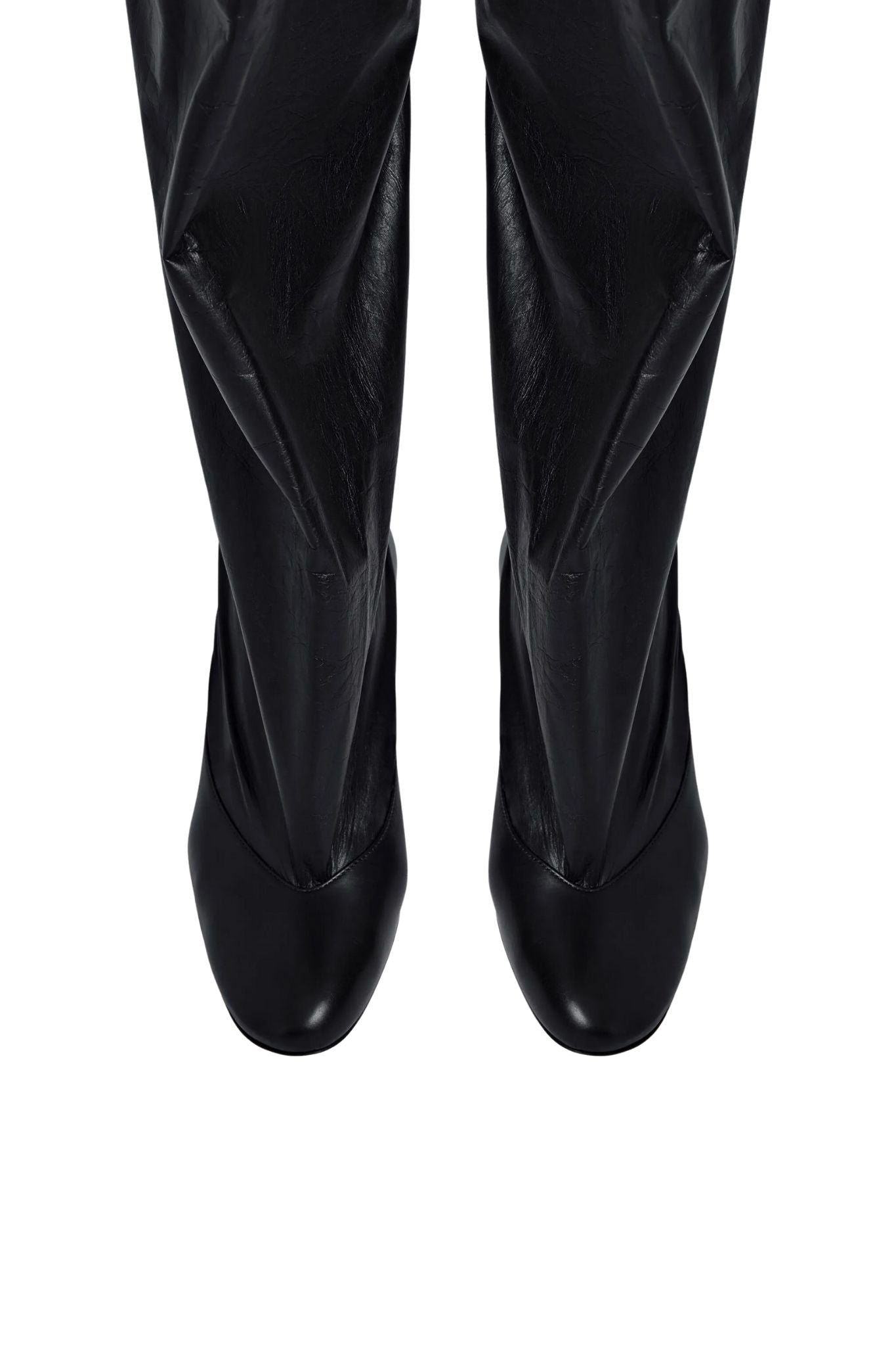 Proenza Schouler Uma Over The Knee Boots in Slick Calf - Vermillion