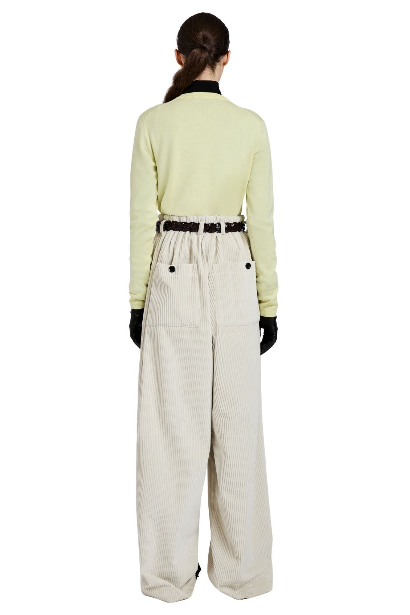 Proenza Schouler Vivian Top In Argyle Knit - Vermillion