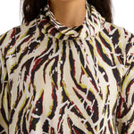 Proenza Schouler WL Ansel Top in Printed Soft Twill - Vermillion