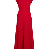 Proenza Schouler WL Cleo Dress in Jersey Jacquard - Vermillion