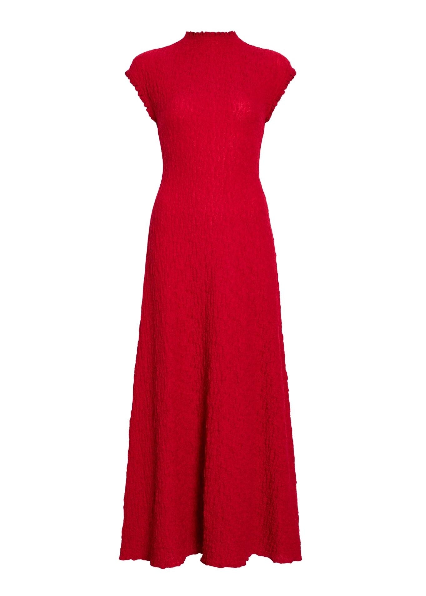 Proenza Schouler WL Cleo Dress in Jersey Jacquard - Vermillion