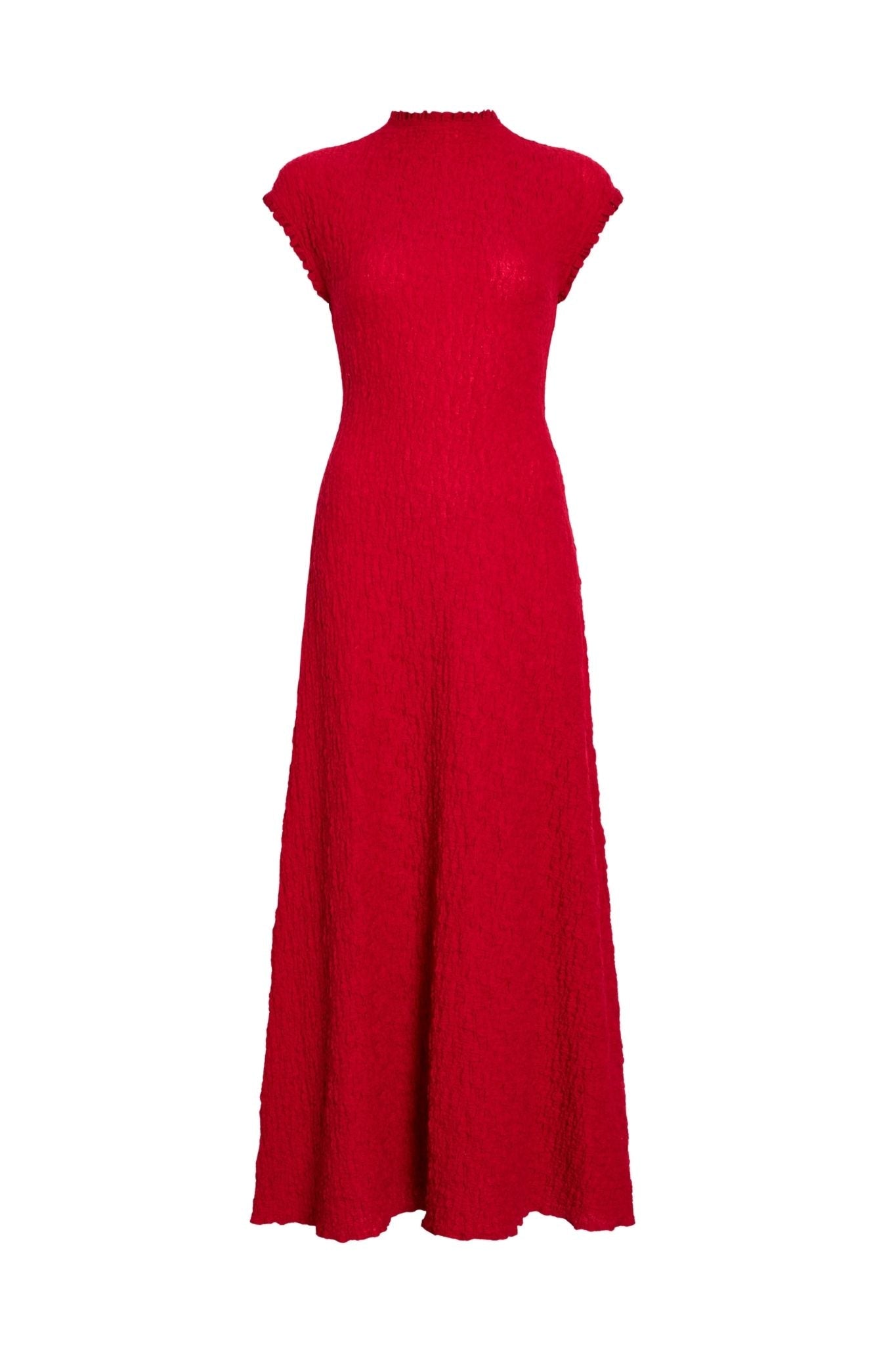 Proenza Schouler WL Cleo Dress in Jersey Jacquard - Vermillion