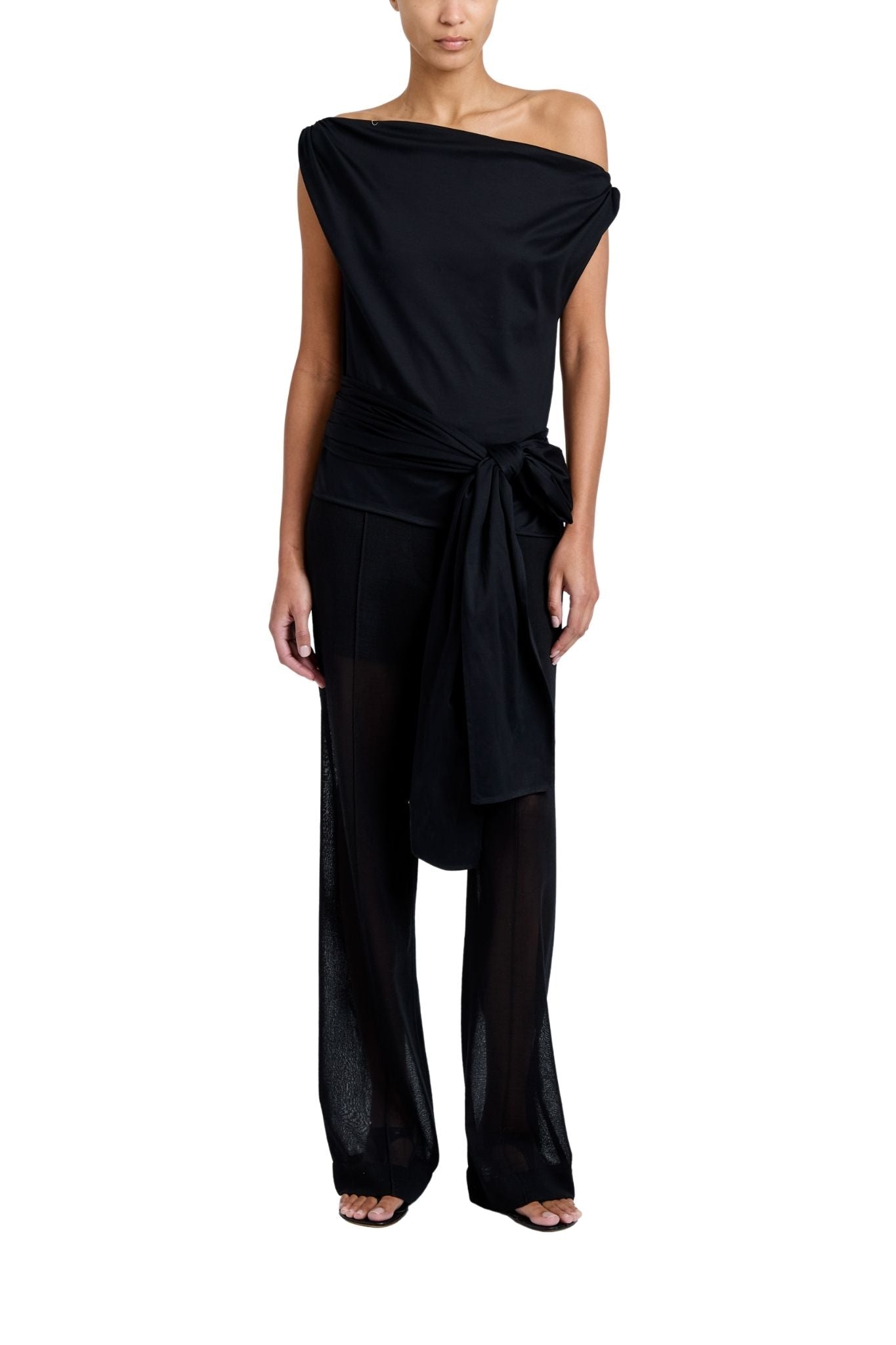 Proenza Schouler Zafira Top In Mercerized Cotton Jersey - Vermillion