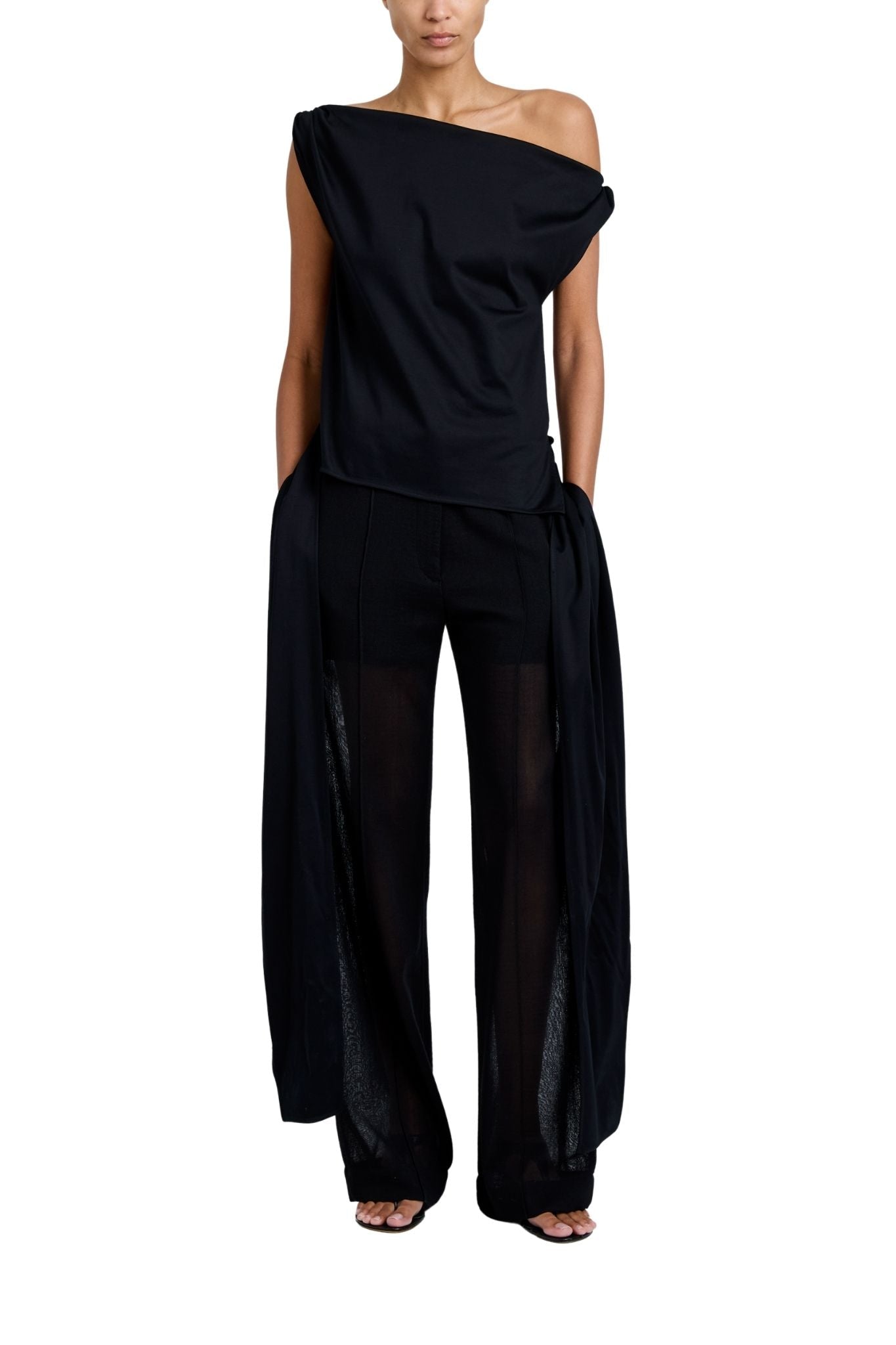 Proenza Schouler Zafira Top In Mercerized Cotton Jersey - Vermillion