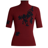 Erdem Jacquard Short Sleeve Knit Top
