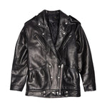 R13 Elongated Motorcycle Jacket - Vermillion