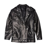 R13 Elongated Motorcycle Jacket - Vermillion