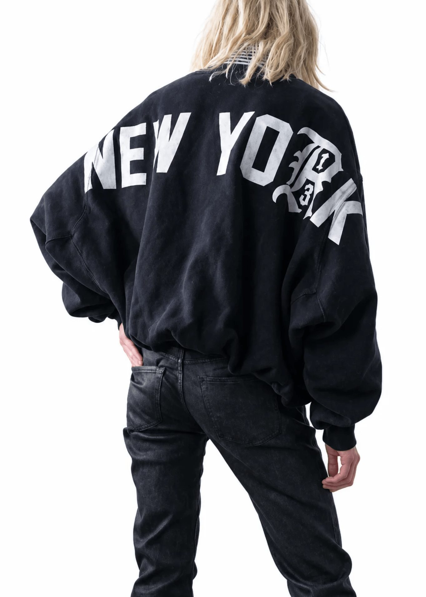 R13 New York 13 Balloon Crewneck - Vermillion
