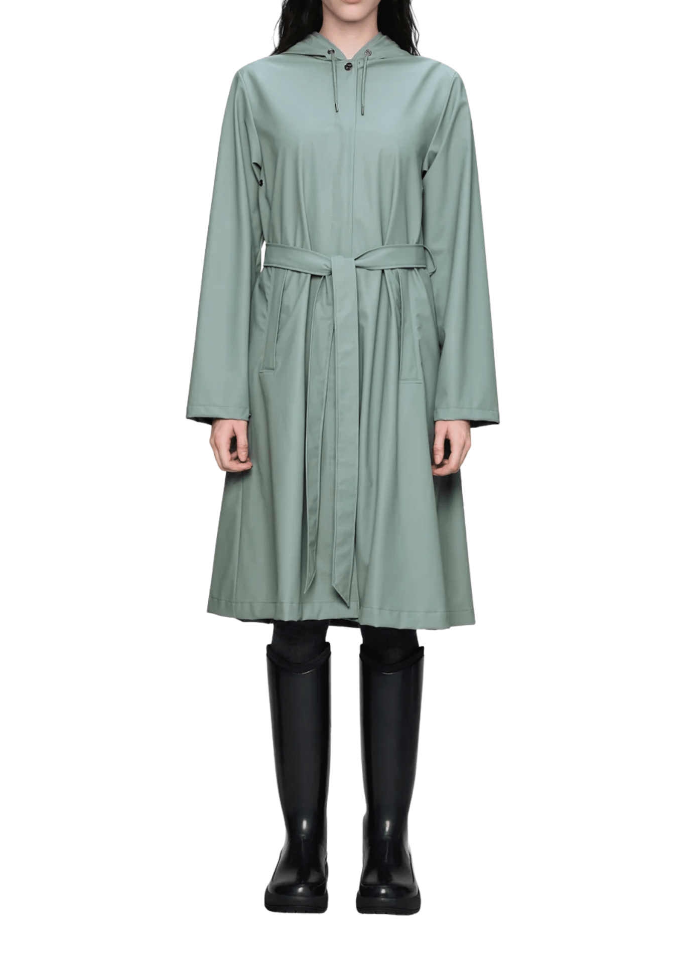 Rains A-Line Longer Jacket W3 - Vermillion
