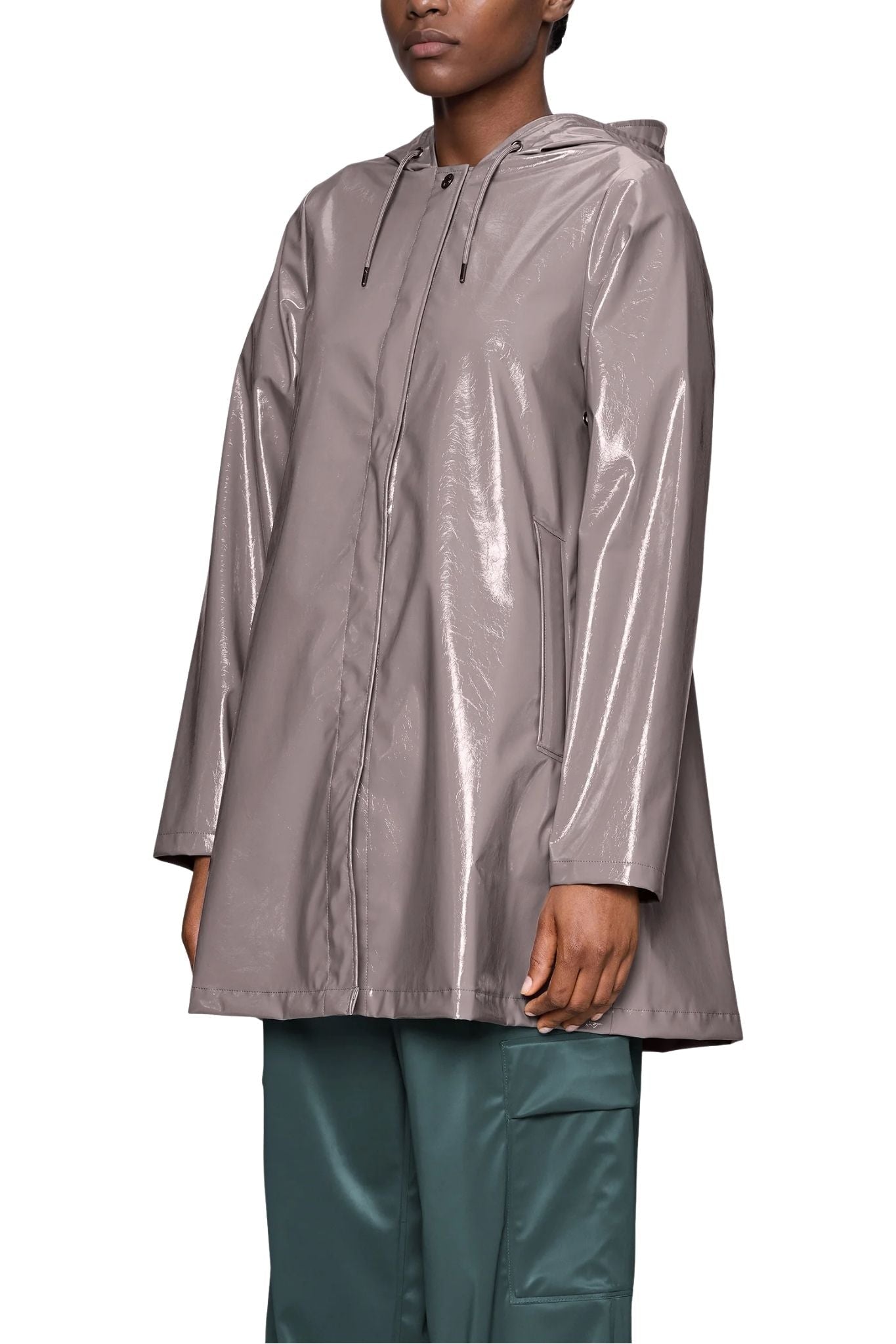 Rains A-line W Jacket - Vermillion