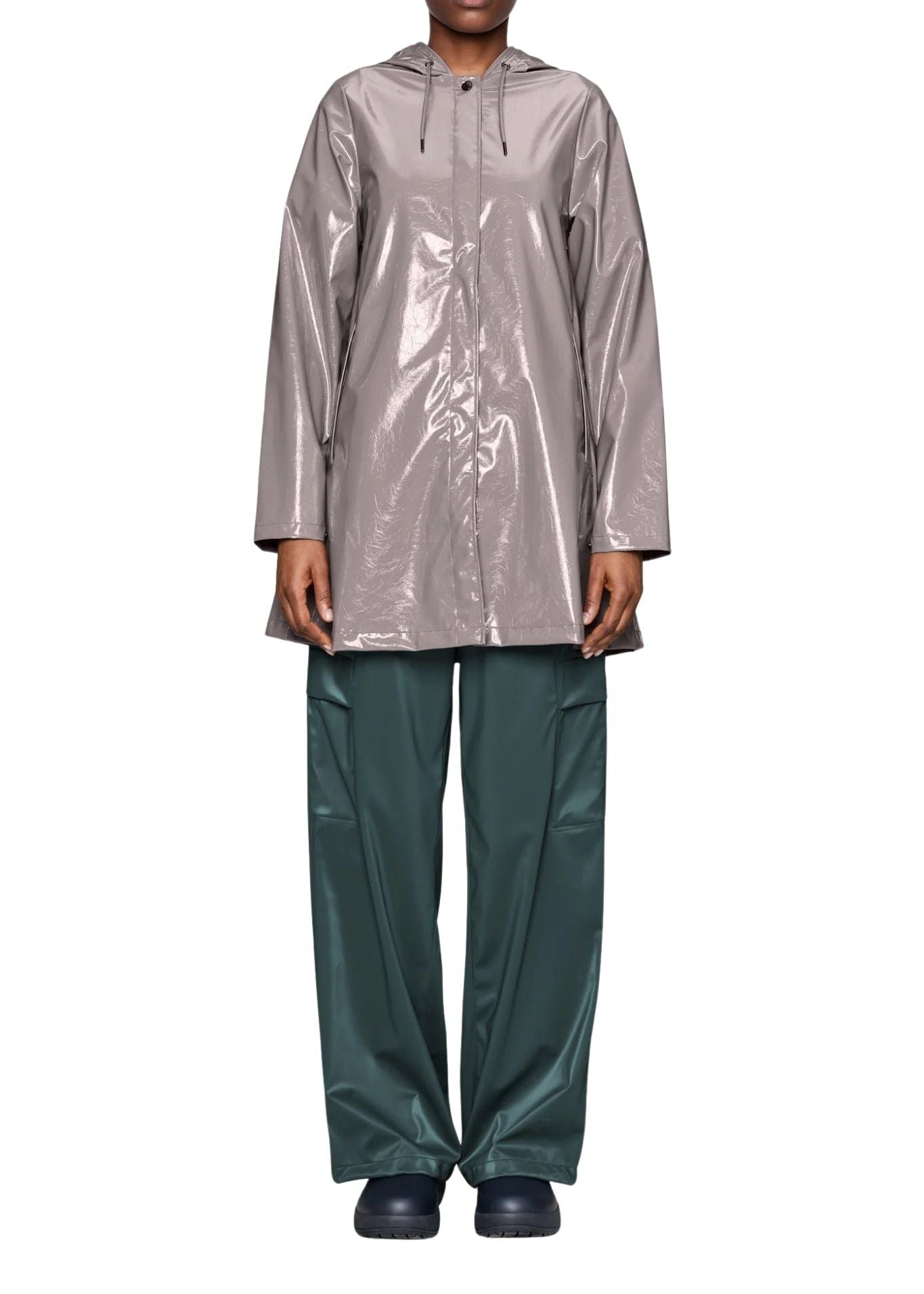 Rains A-line W Jacket - Vermillion