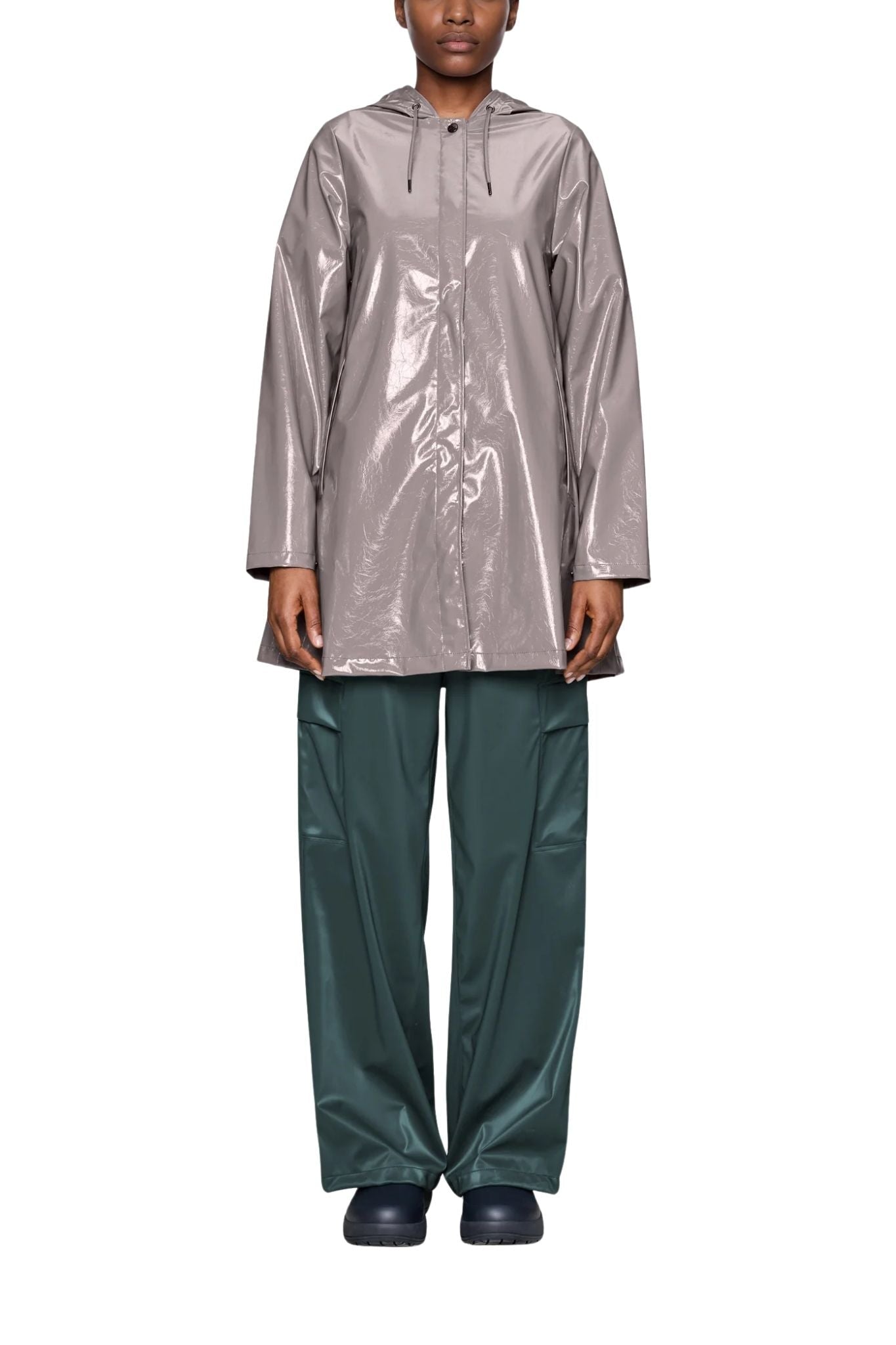 Rains A-line W Jacket - Vermillion
