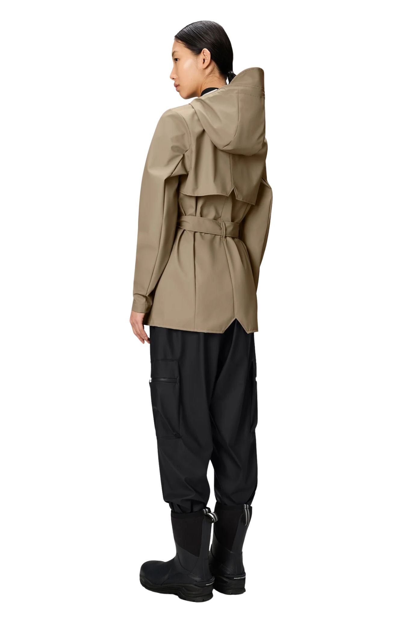 Rains Curve Jacket - Vermillion