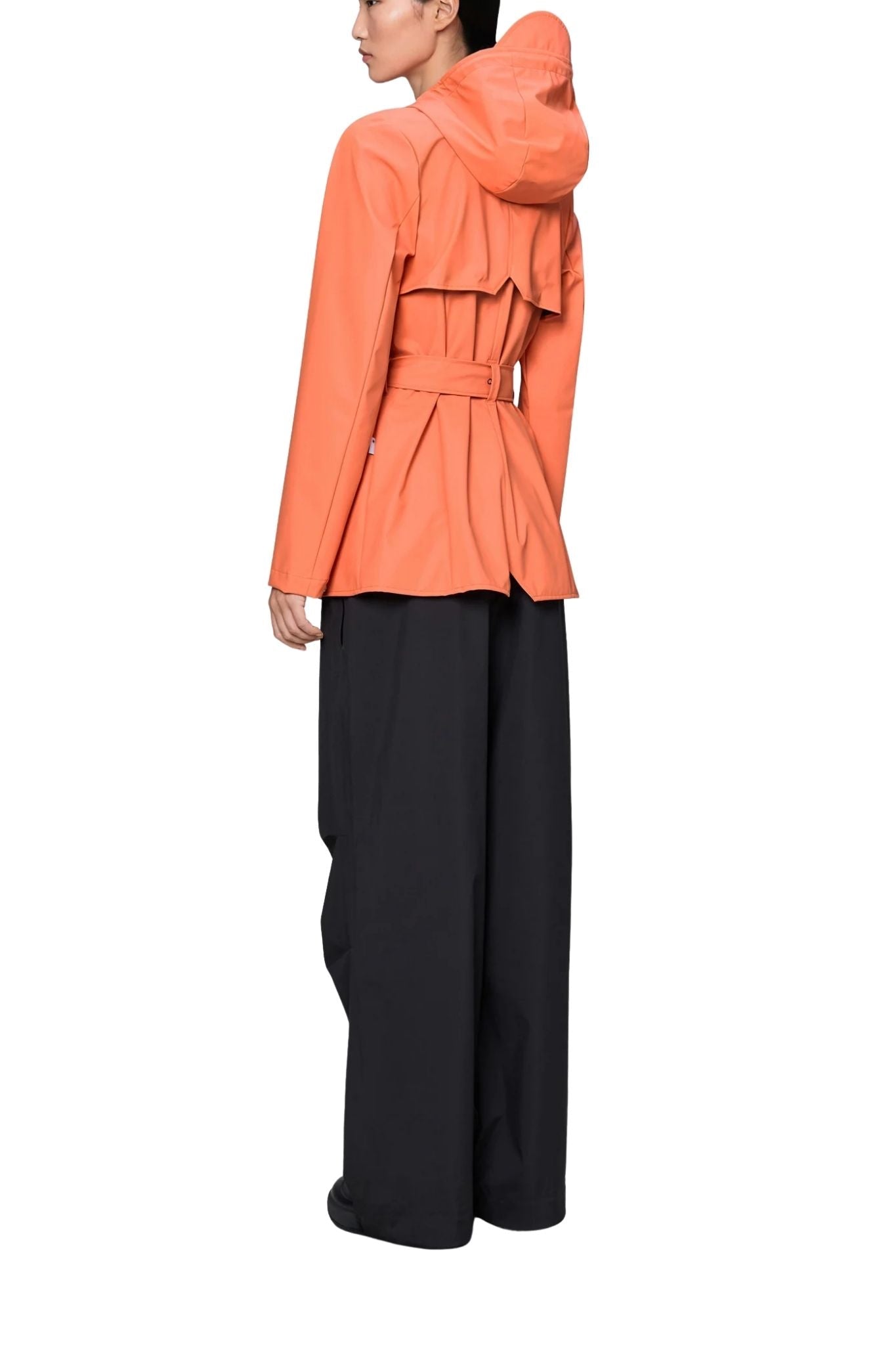 Rains Curve Jacket - Vermillion