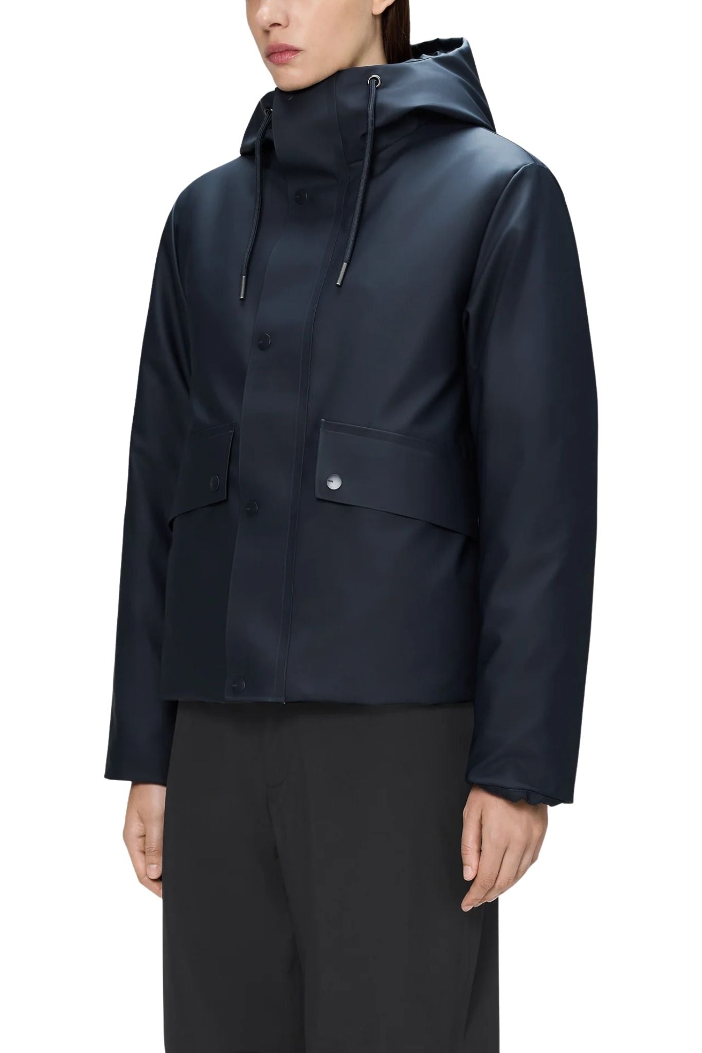 Rains Nome Short W Parka W3T3 - Vermillion