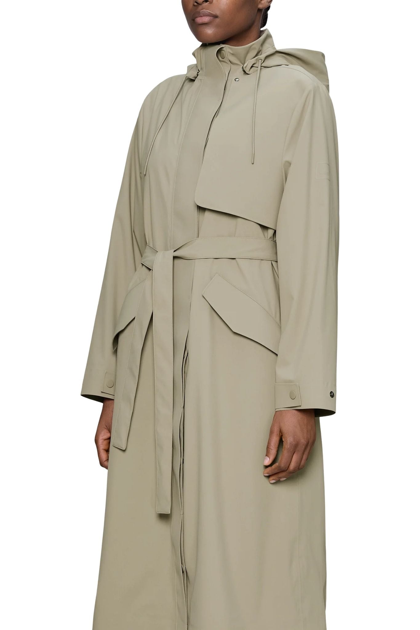 Rains Suva Hardshell Coat - Vermillion