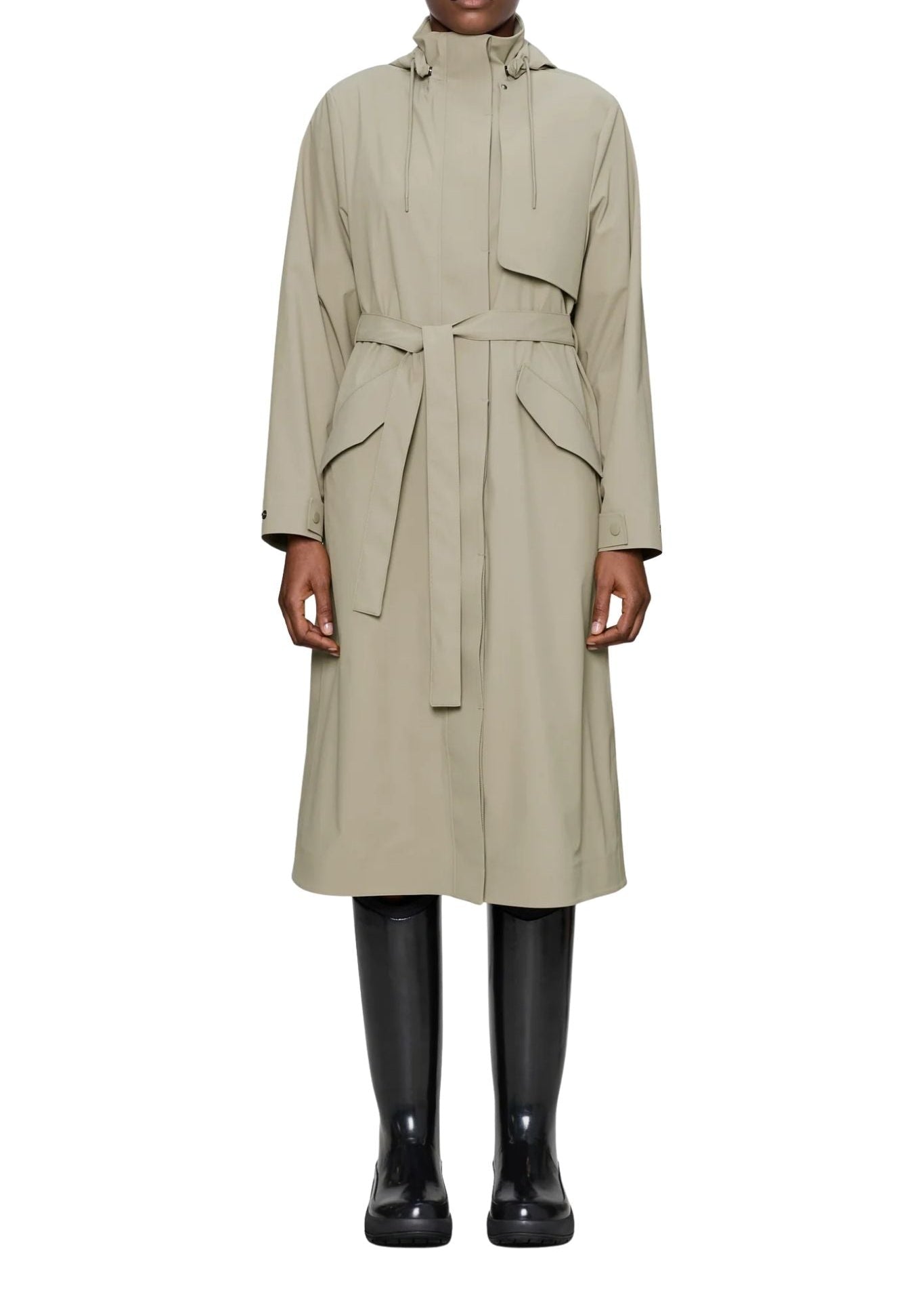 Rains Suva Hardshell Coat - Vermillion