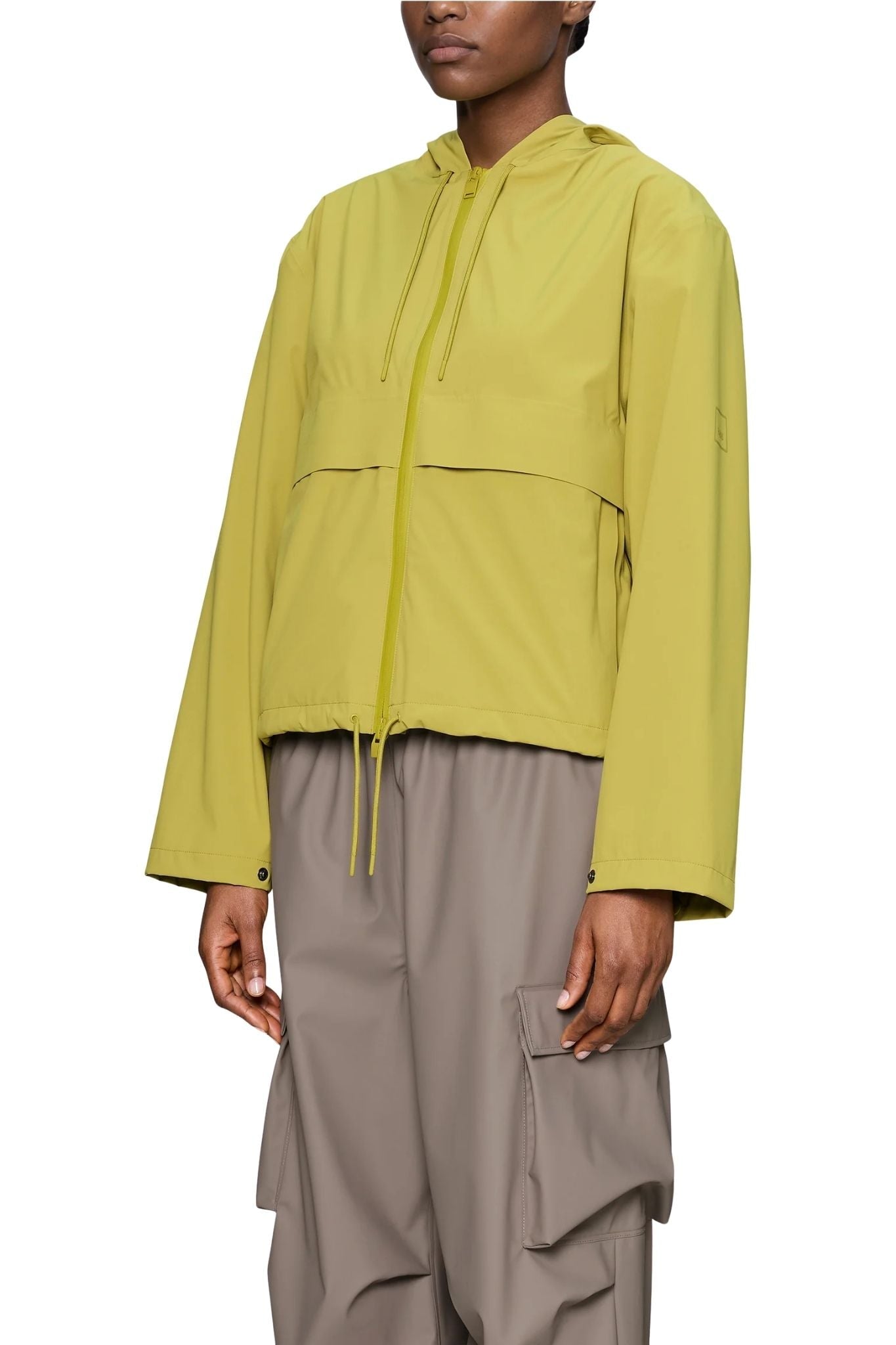 Rains Suva Hardshell Short String Jacket - Vermillion