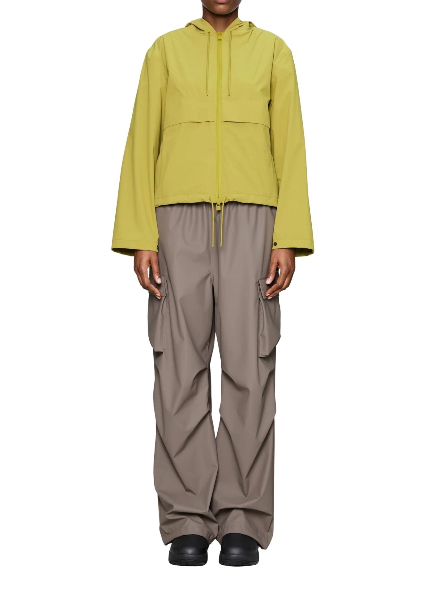 Rains Suva Hardshell Short String Jacket - Vermillion