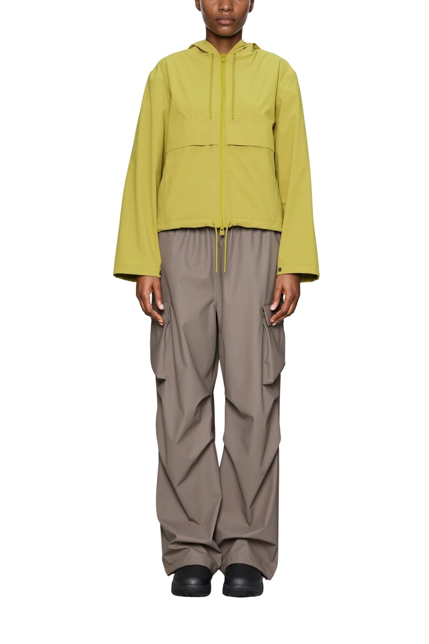 Rains Suva Hardshell Short String Jacket - Vermillion