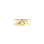 Retrouvai Classic Impetus Short Puzzle Ring Size 5 - Vermillion