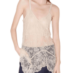 Roseanna Lace Camisole Top - Vermillion